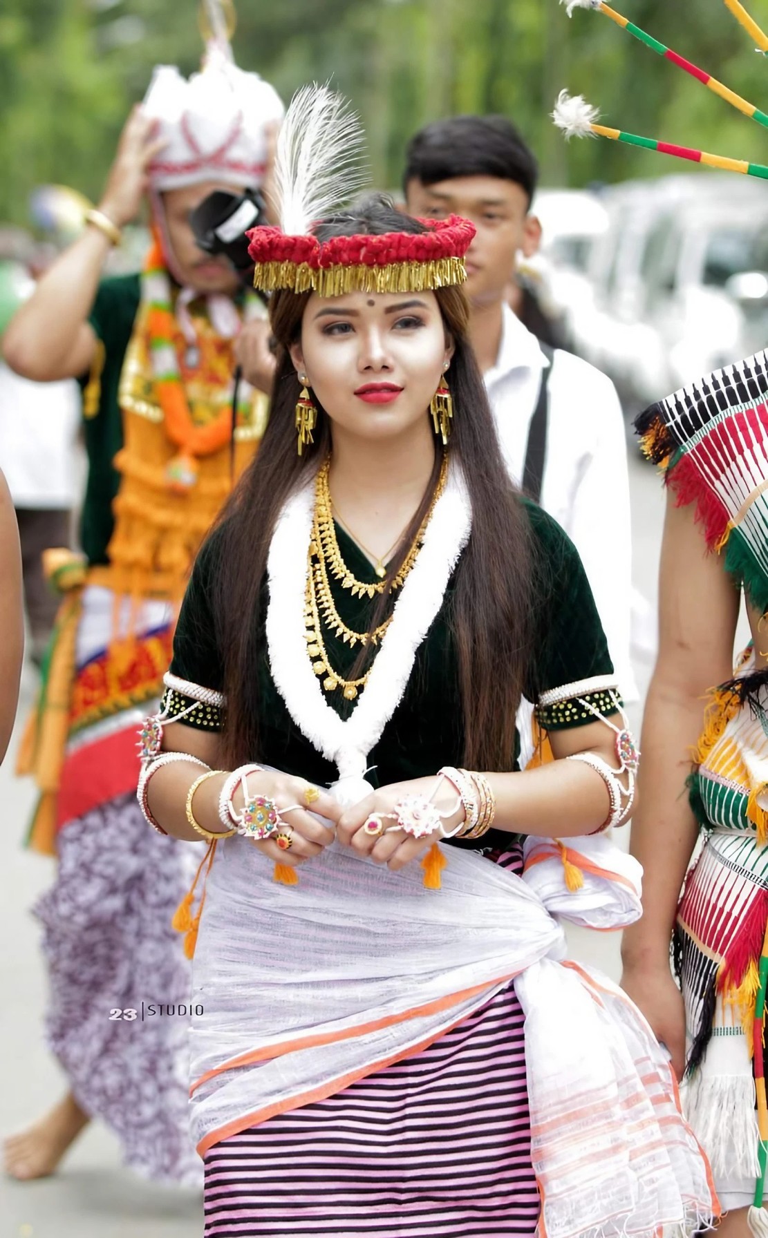 My niece in the Khasi Traditional Dress called Dhara. | Traditional dresses,  Fashion inspo, Fashion