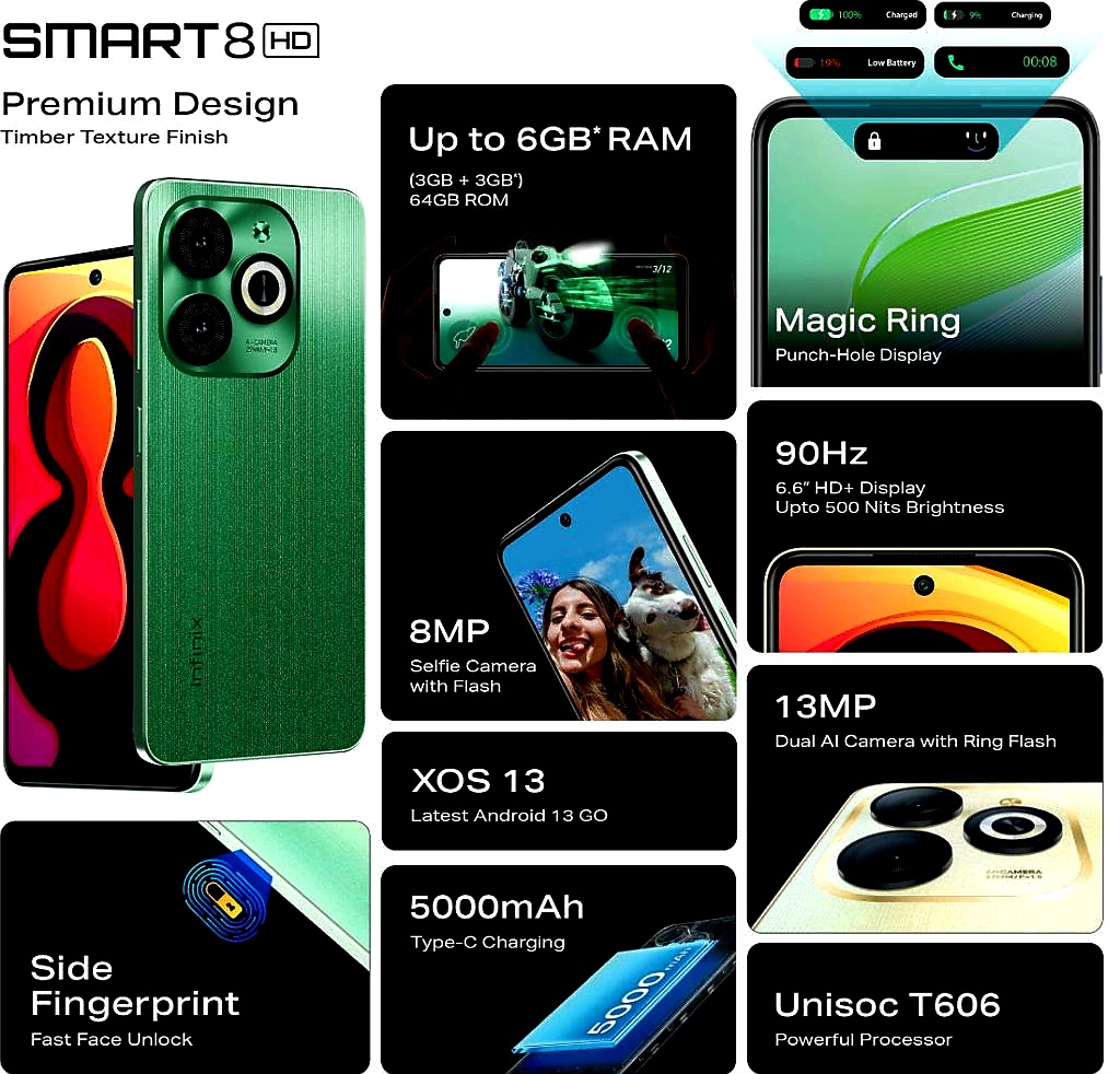 Infinix smart 8 hd first sale
